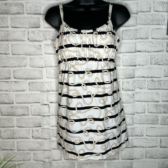 Kim Rogers Twisted Rope One Piece Swimsuit Tankini Dress Size Medium - Picture 4 of 5